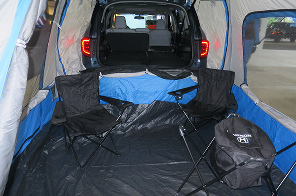 2017 Honda Pilot tent interior